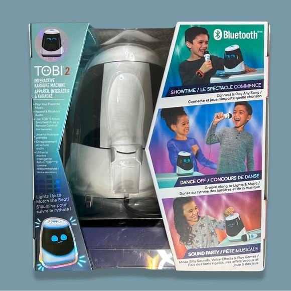 NEW TOBI2 Robot Little Tykes Interactive Karaoke Machine Toy Wireless Bluetooth - Picture 2 of 4